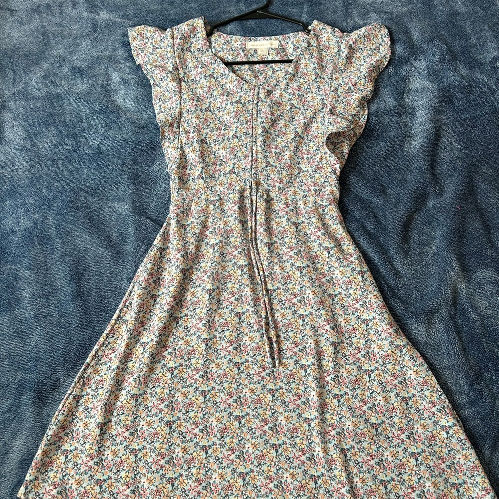 Monteau Multicolor Floral Midi Dress